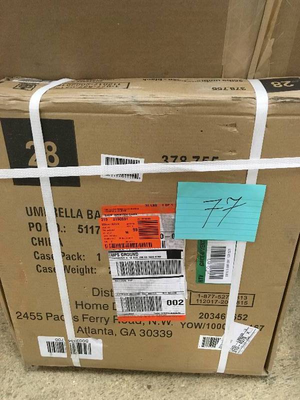 26 lbs. Patio Umbrella Base in Black Fits 1-12 in. pole New