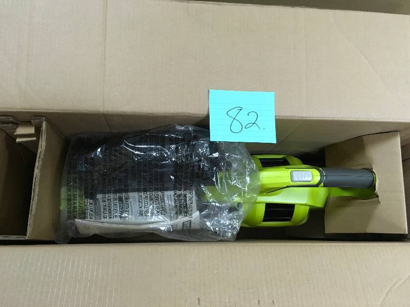 RYOBI 110 MPH 480 CFM 40-Volt Lithium-Ion Cordless Jet Fan Leaf Blower -  Battery and Charger Included Open box not used