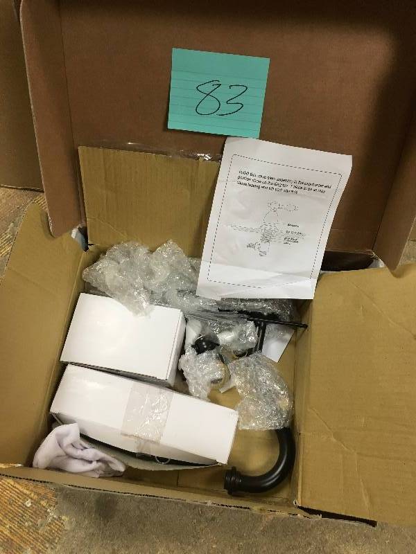 Kingston Brass Victorian Porcelain 8 in. Widespread 2-Handle Bathroom Faucet in Oil Rubbed Bronze Open box not used