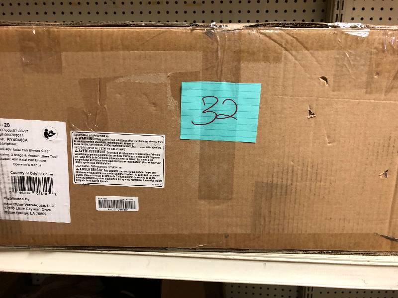 Ryobi 110 MPH 480 CFM Variable-Speed Turbo 40-Volt Lithium-ion Cordless Jet Fan Leaf Blower - Battery and Charger Not Included