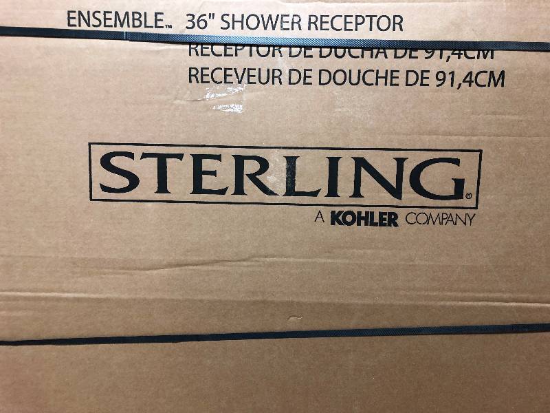 Sterling by Kohler Ensemble Shower Receptor Kit 36 not used