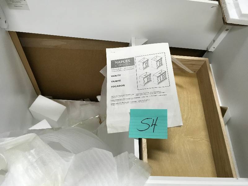 Foremost Naples 30 in. W x 21.75 in. D Bath Vanity Cabinet in White Open box not used