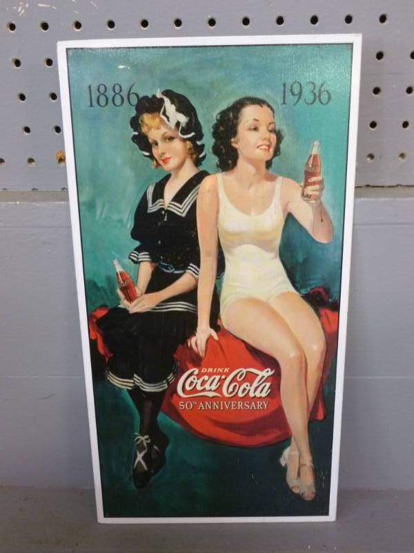 lot 204 image: Coca-Cola Sign