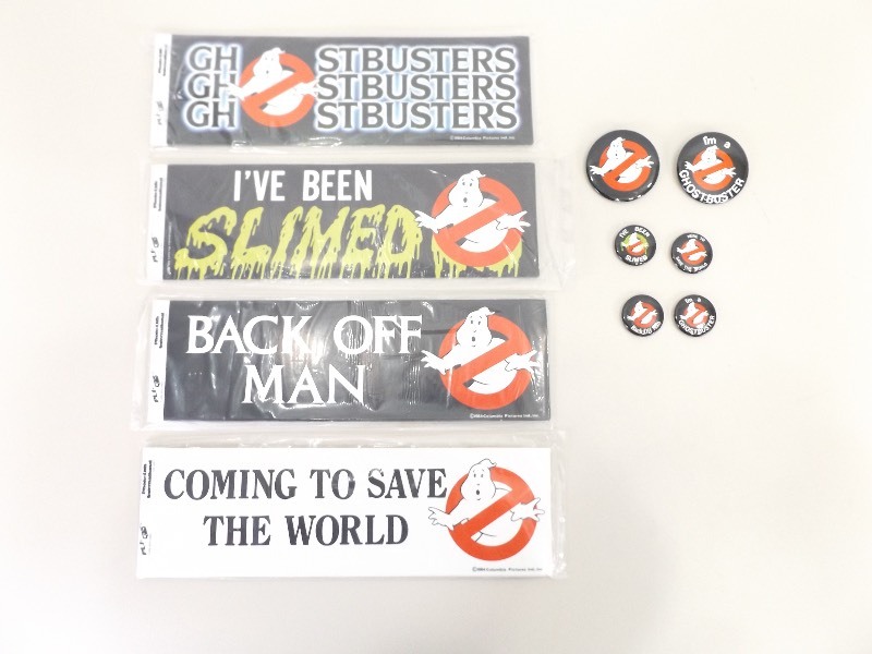 lot 41 image: Original 1984 Columbia Pictures Ghostbusters Super Fan Lot