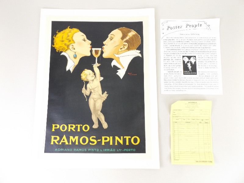 lot 44 image: Vintage Rare 1933 Original French Stone Litho by Rene Vincent