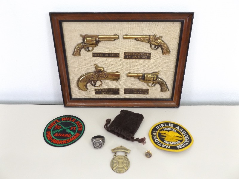 lot 47 image: Lot of Vintage NRA 2A Collectible Items