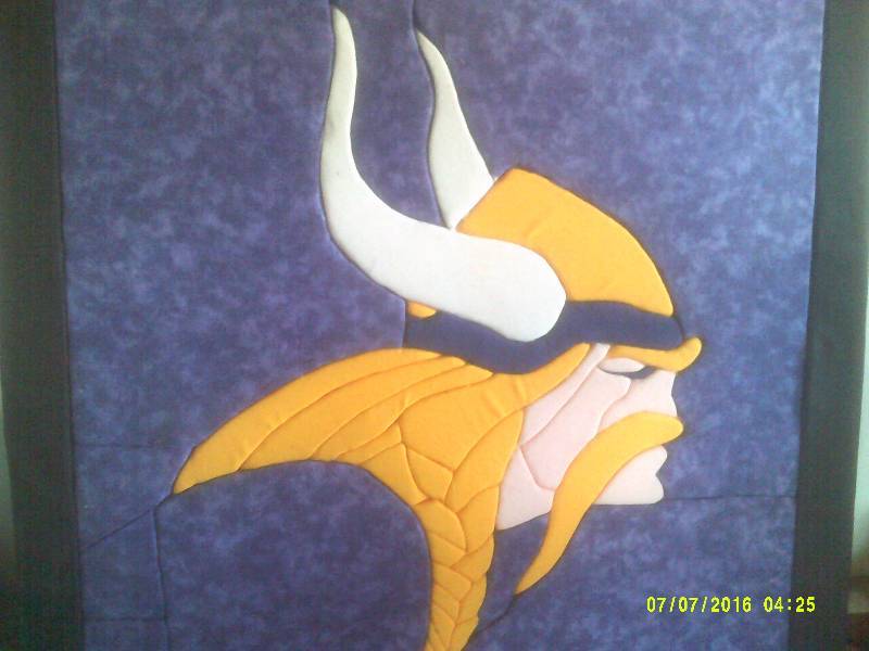 VIKINGS TOWELS AND BEANIE BABY , WALL HANGINGS