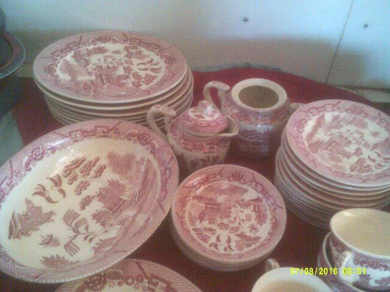 42 PC ANTIQUE DISHES
