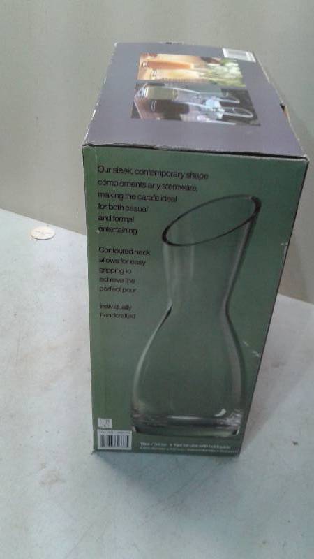 lot 40 image: Set Of Two Glass Carafe