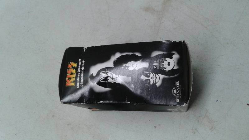 lot 47 image: KISS Christmas Ornament, Unused, Wear To Box