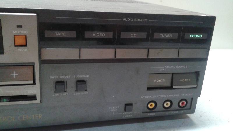 lot 63 image: Sony ta-ax520 Stereo Reciever, Used, Untetsed, Powered On, Lots Of Wear, Button Stuck