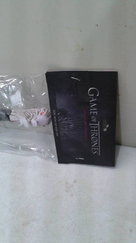 lot 82 image: Game Of Thrones Sword Umbrella, Unused, Some Wear To Package