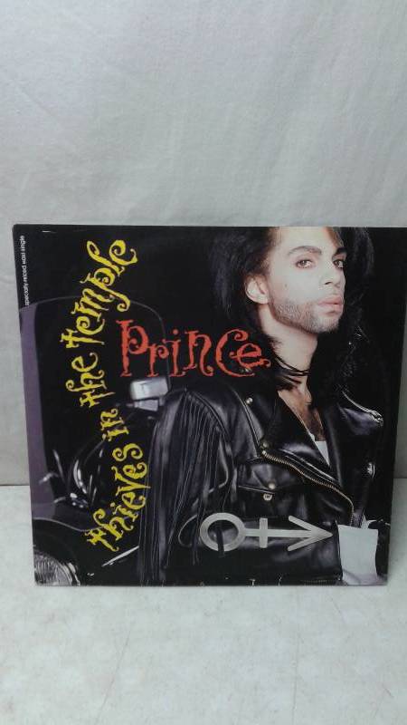 lot 110 image: 12 Prince Vinyl LP Record Cover May Show Wear, Record In Good Condition - Thieves In The Temple