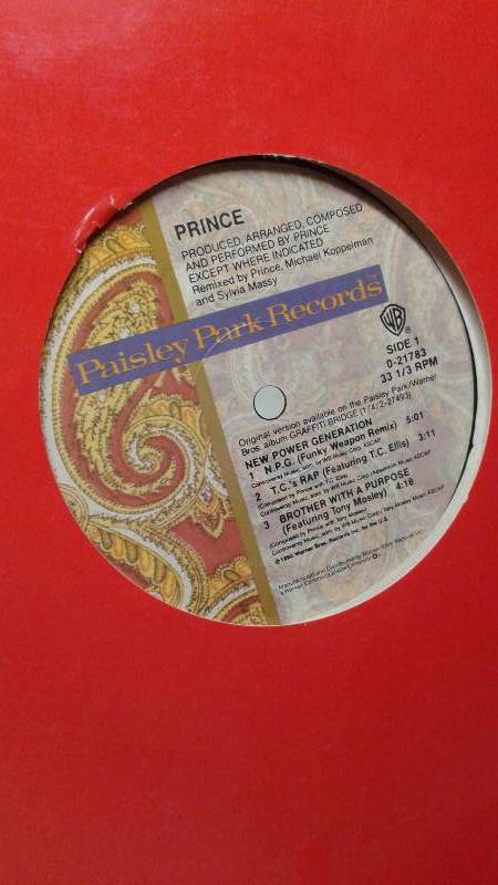 lot 111 image: 12 Prince Vinyl LP Record Cover May Show Wear, Record In Good Condition - New Power Generation