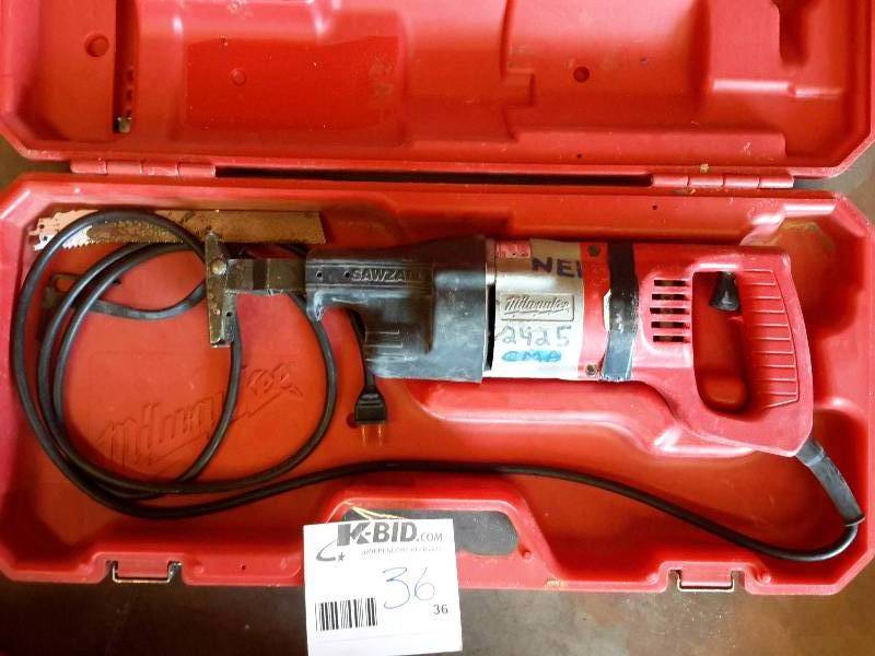 lot 36 image: Milwaukee, Electric Sawzall