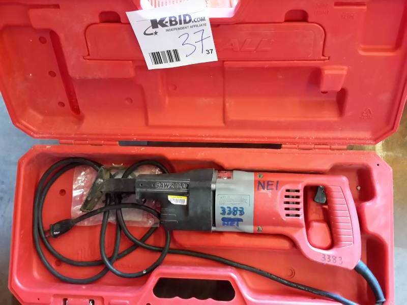 lot 37 image: Milwaukee, Electric Sawzall