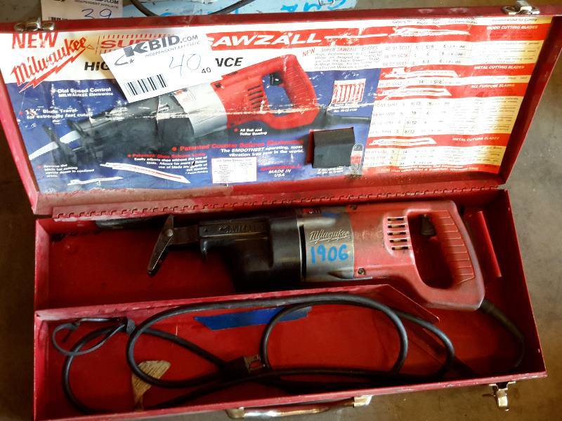 lot 40 image: Milwaukee, Electric Sawzall