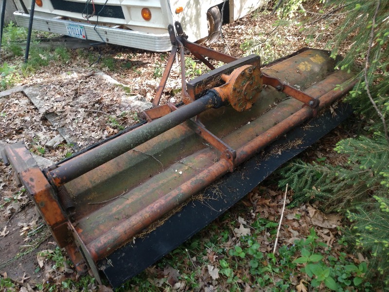 Orange Flail Mower