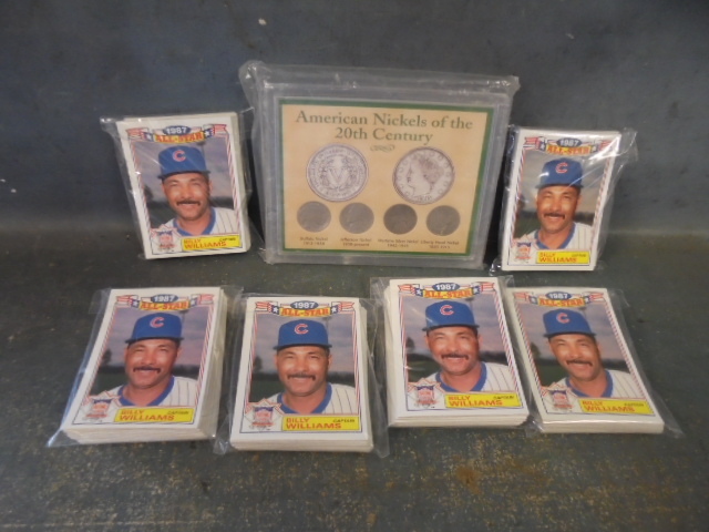 lot 21 image: All Star Commemorative Baseball Card Sets and Coins