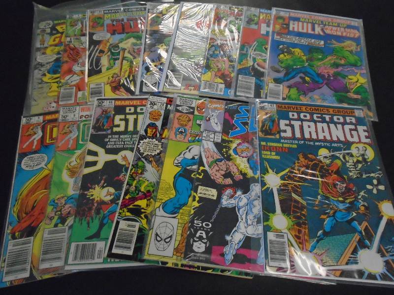 lot 28 image: 14 Vintage Marvel Comics