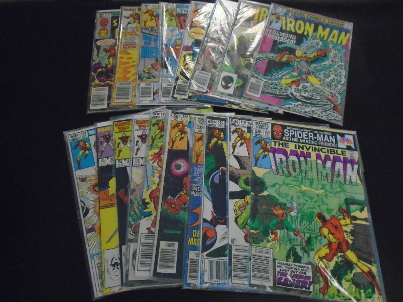 lot 29 image: 18 Old Iron Man Comic Books