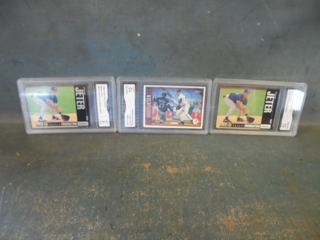 lot 38 image: Graded Derek Jetter Rookie Cards