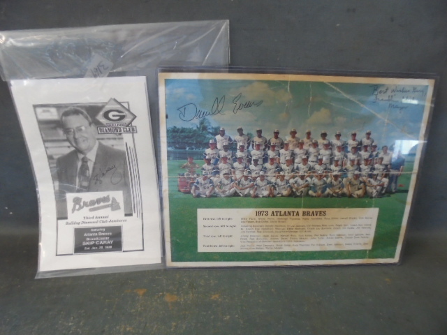 lot 45 image: Autographed Atlanta Braves Items