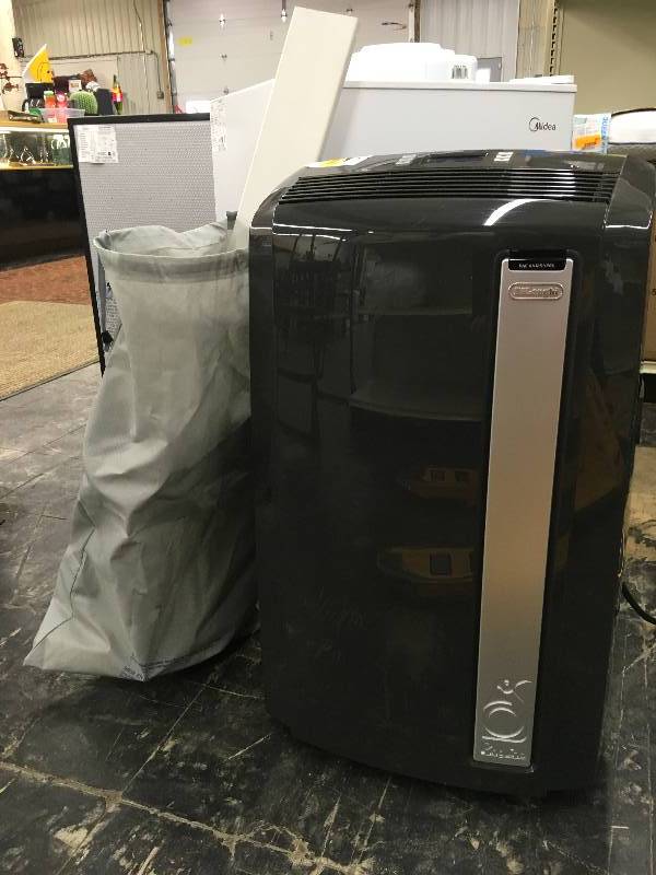 lot 296 image: Delonghi Pacan125HPEKC Portable Air Conditioner, Retail $399.99