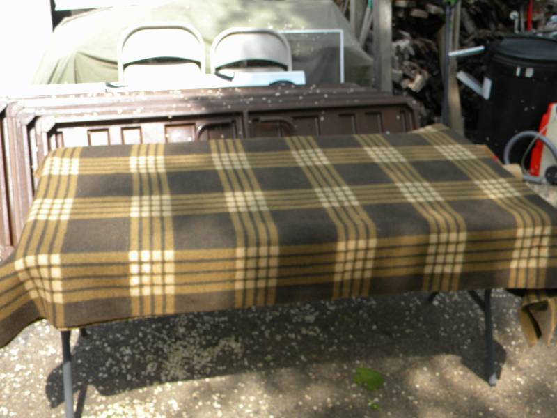 Vintage Wool Camping Blanket
