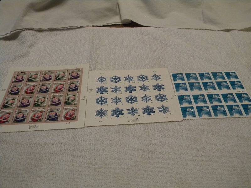 Sheets of unused Postage Stamps