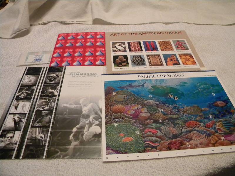 Sheets of unused Postage Stamps