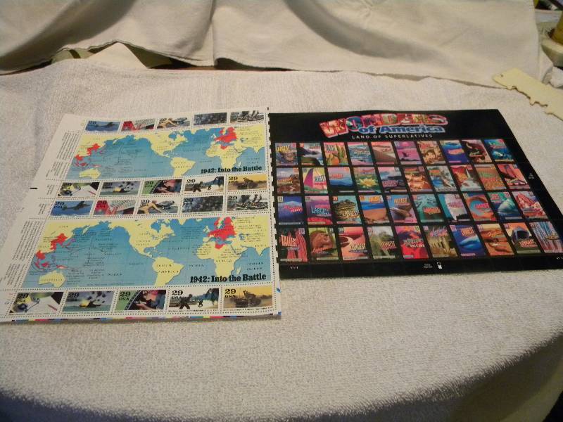 Sheets of unused Postage Stamps