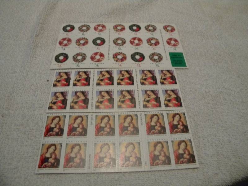 Sheets of unused Postage Stamps