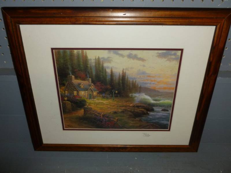lot 12 image: Thomas Kinkade Print