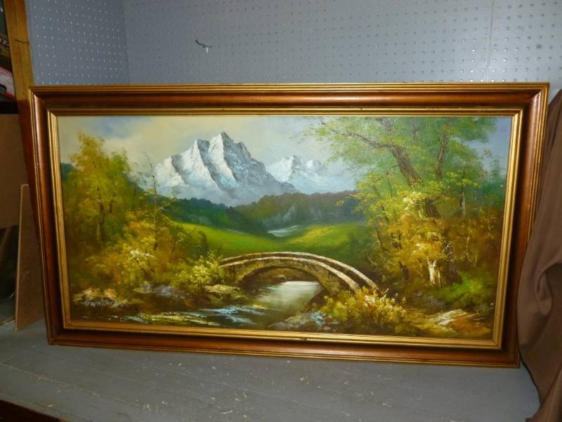 lot 27 image: Original Oil On Canvas
