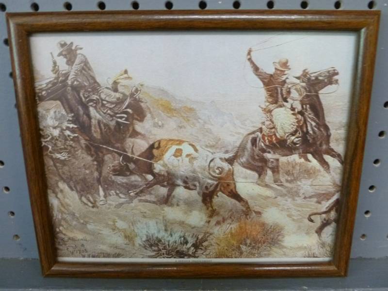 lot 64 image: C.M Russell Print