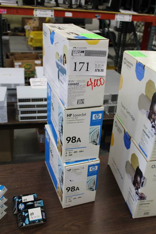 lot 171 image: Lot of (3) HP LaserJet Print Cartridge