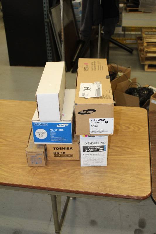 lot 160 image: Lot of (6) Toner Cartridges - Brother, Samsung, Toshiba, Ricoh Fax, Simitri