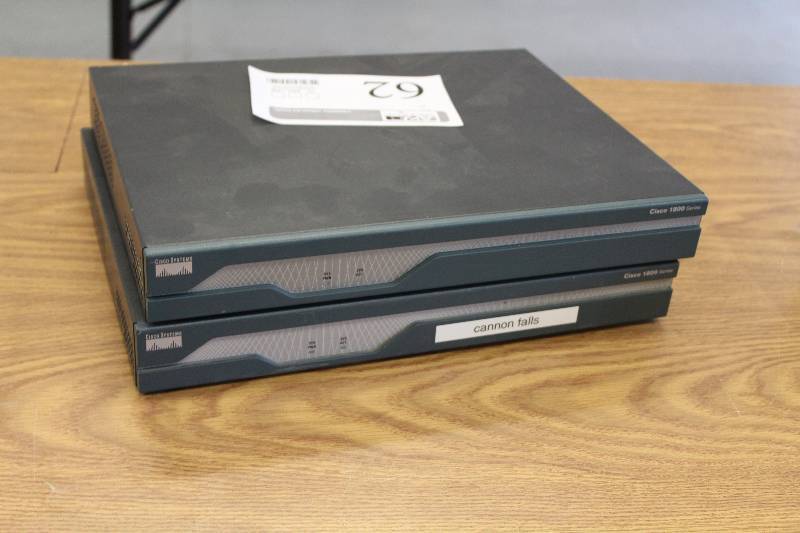 lot 62 image: Lot of (2) Cisco 1800 Series Switch