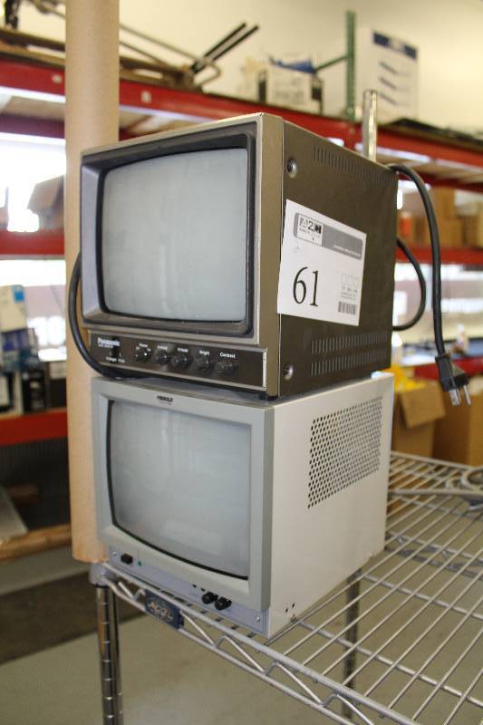 lot 61 image: Lot of (2) Video Monitors  - Panasonic,
