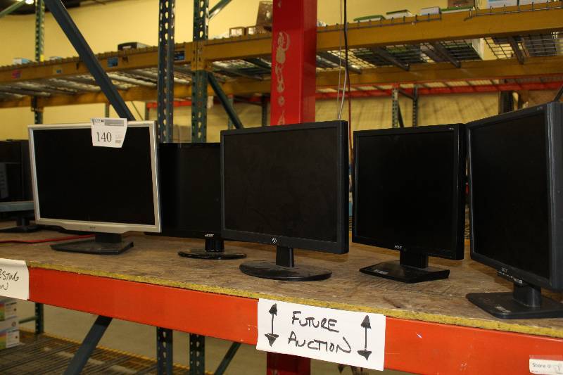 lot 140 image: Lot of (5) Computer Monitors -Acer, Westinghouse