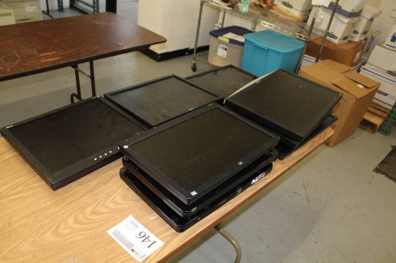 lot 146 image: Lot of (9) Computer Monitors wo Stands - Acer, ViewSonic