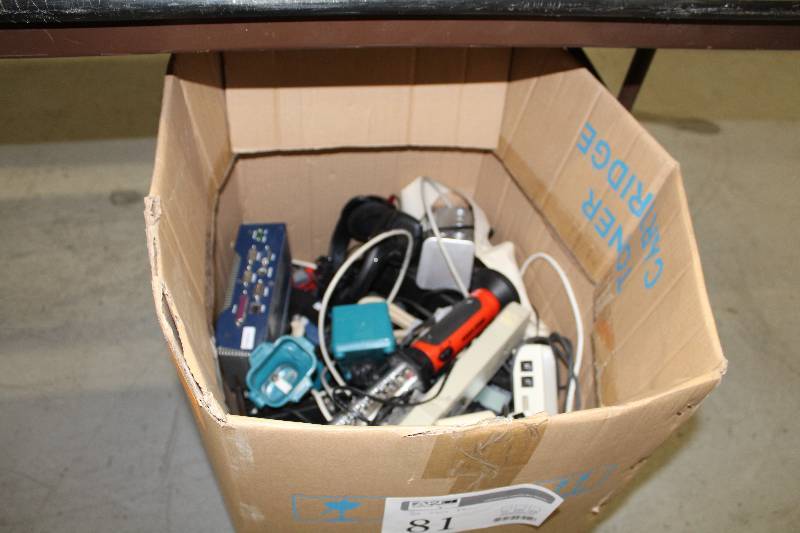 lot 81 image: Misc Electronics - 4-USB Port, Switch, Power Strip, Adding Machine, Computer Wireless, Flashlight, And More