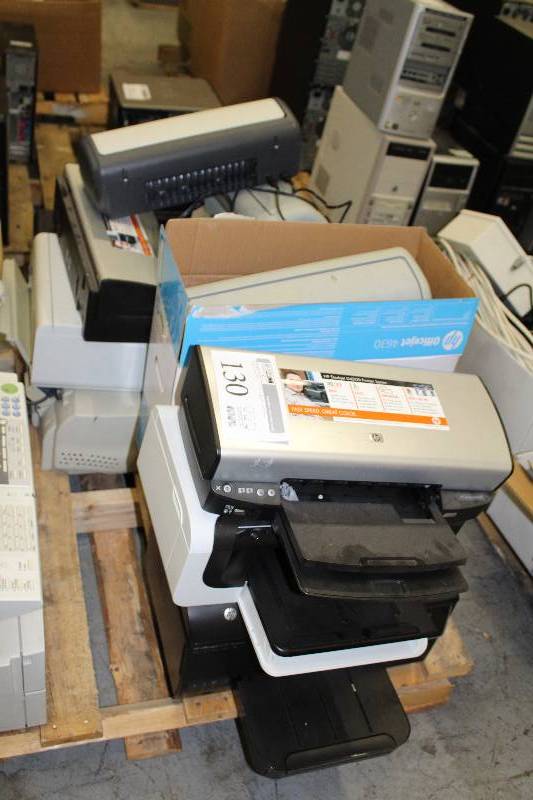 lot 130 image: 12 Pallet Lot of (13) Inkjet Printers
