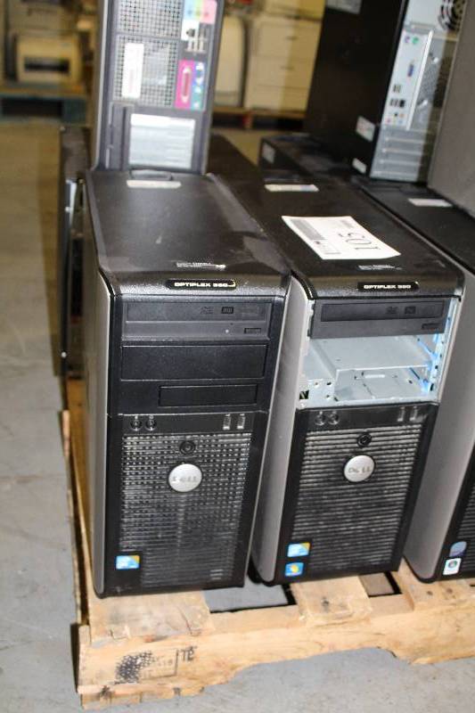 lot 105 image: Lot of (2) Dell Optiplex 380 Desktop Computers