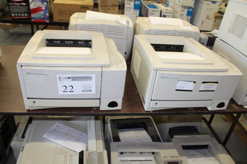 lot 22 image: Lot of (2) HP LaserJet 2100TN,2100 Printers