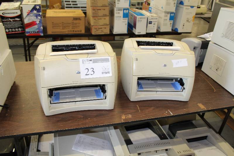 lot 23 image: Lot of (2) HP LaserJet 1200 Series Printers