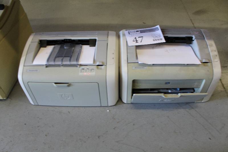 lot 47 image: Lot of (2) HP LaserJet 1020 Printers