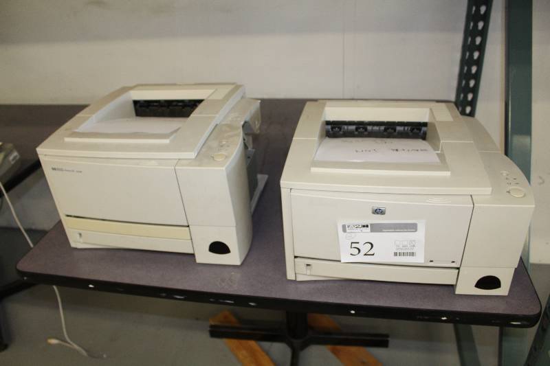 lot 52 image: Lot of (2) HP LaserJet 2200D Printers