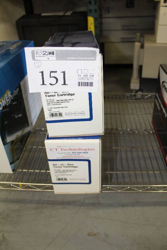 lot 151 image: Lot of (2) HP LaserJet High Yield All-in-One Print Cartridge
